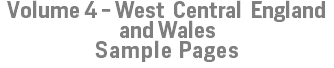 Volume 4 - West Central England and Wales Sample Pages
